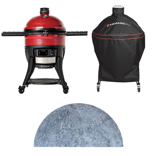 Big Joe® Konnected Joe™ Grill with Soapstone and Cover Bundle